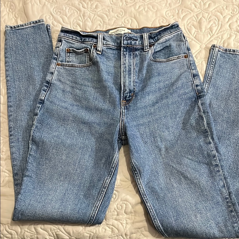 Abercrombie & Fitch Blue Straight Leg Jeans